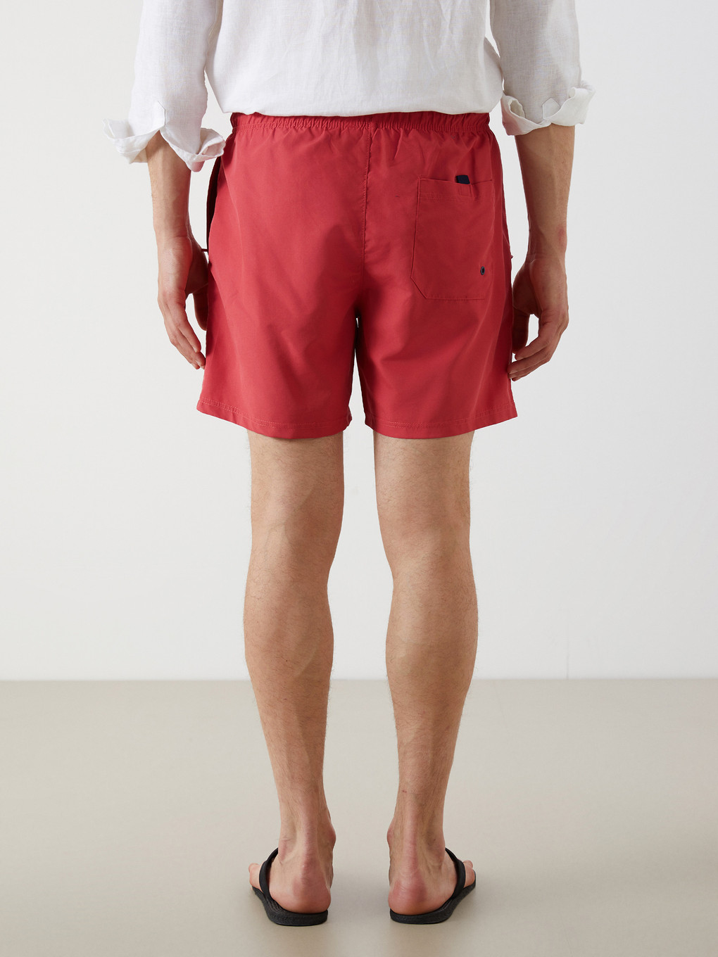 Short Printed Men's Swimming Shorts-3