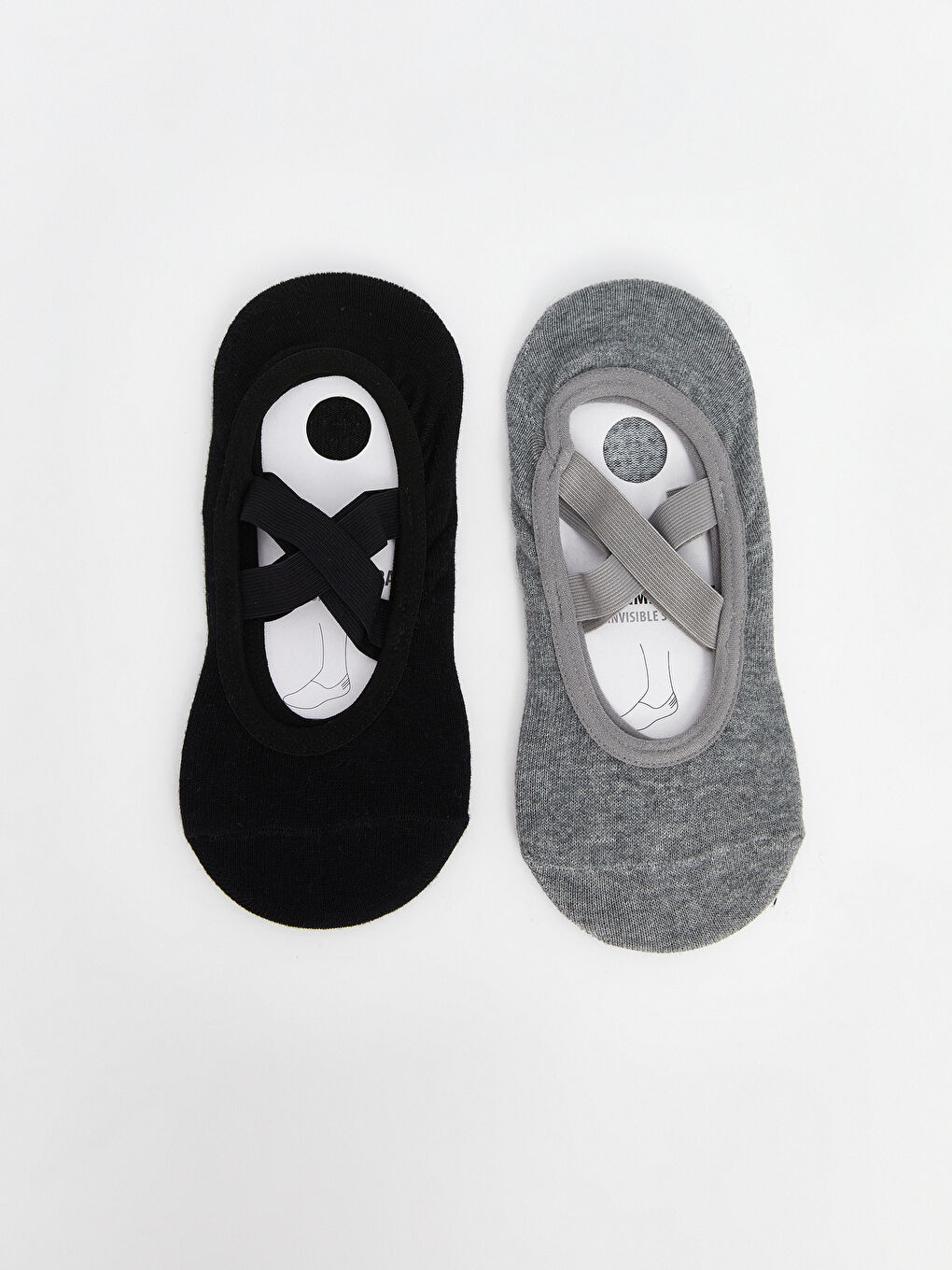 LC Waikiki Women's Plain Yoga and Pilates Socks 2 Pack -S35176Z8-LAL