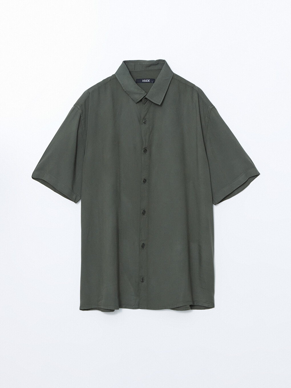 Regular Fit Short Sleeve Viscose Men's Shirt-4