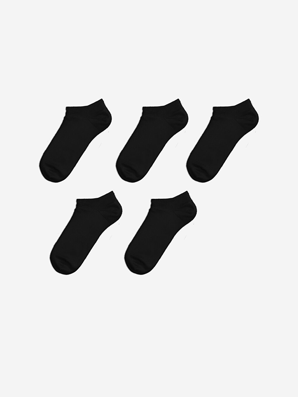 Women's Plain Trainer Socks 5 Pack -S35903Z8-J0F