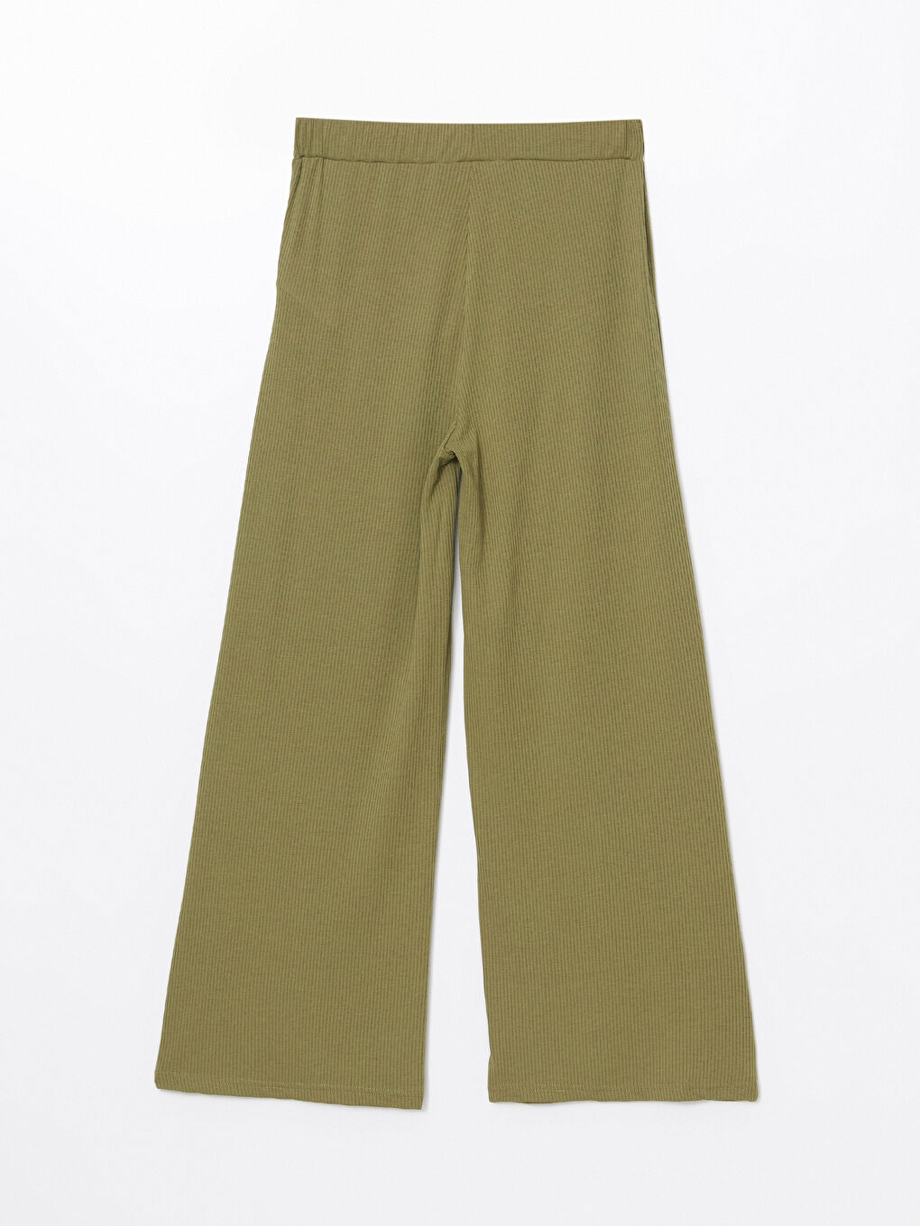 بنطلون سادة بخصر مرن للسيدات-5