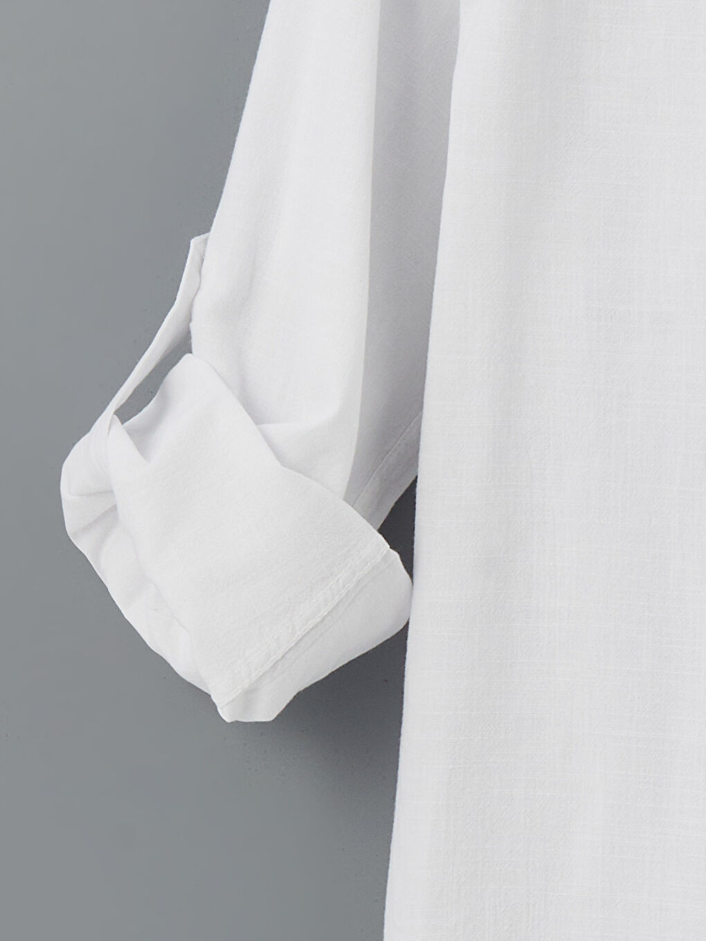 Regular Fit Long Sleeve Linen Blend Men's Shirt-9