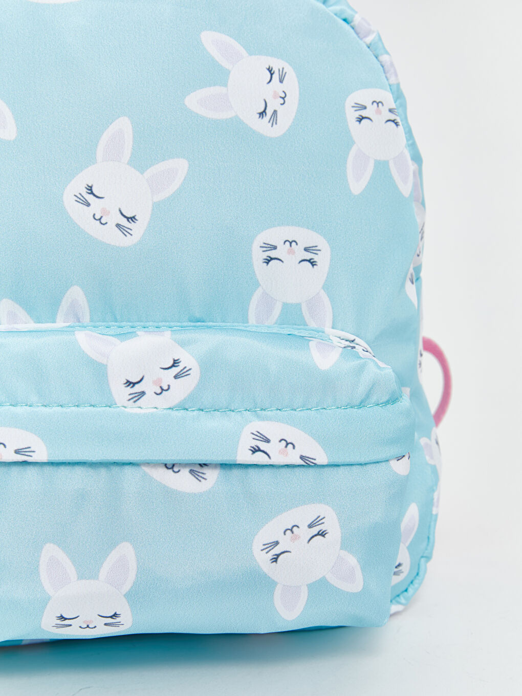 Mavi Tavşan Baskılı Kız Çocuk Sırt Çantası-2