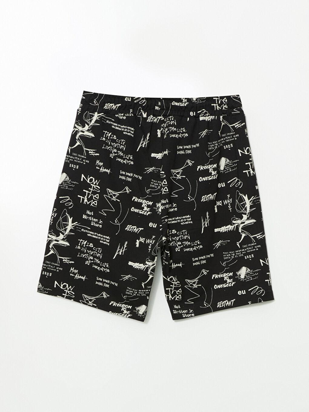 Slim Fit Printed Men's Sports Shorts-16