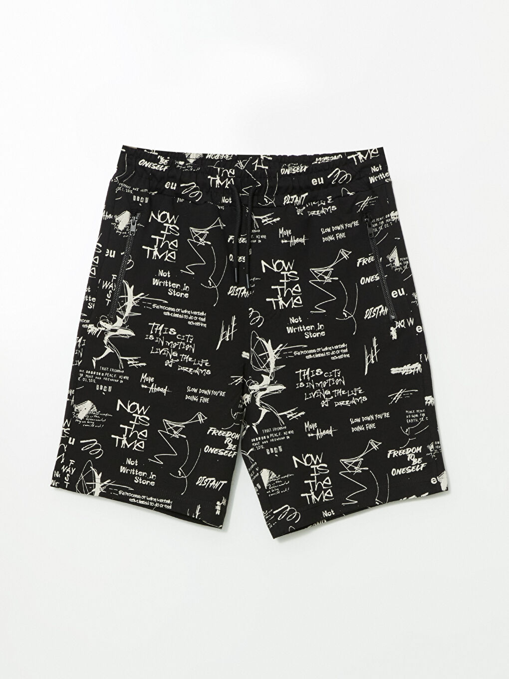 Slim Fit Printed Men's Sports Shorts-15