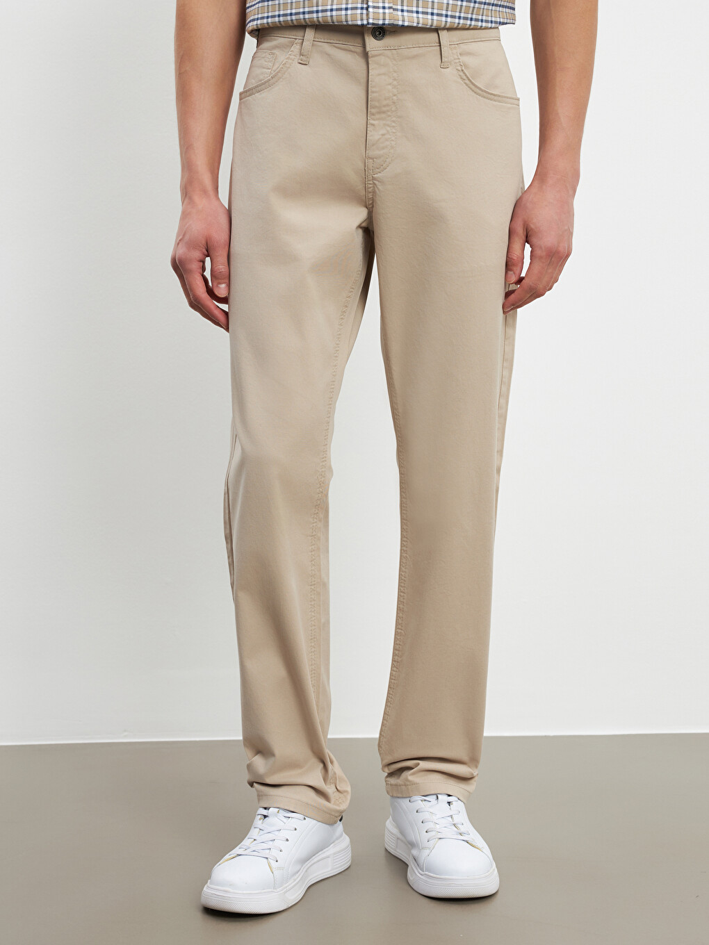 Uske Gabardinske Muške Chino Pantalone-1