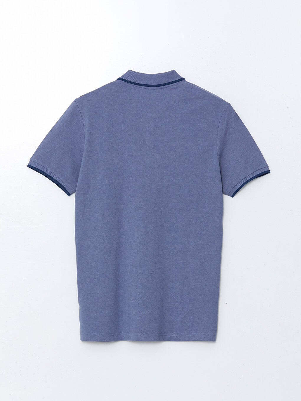 Polo Neck Short Sleeve Pique Men's T-shirt-1