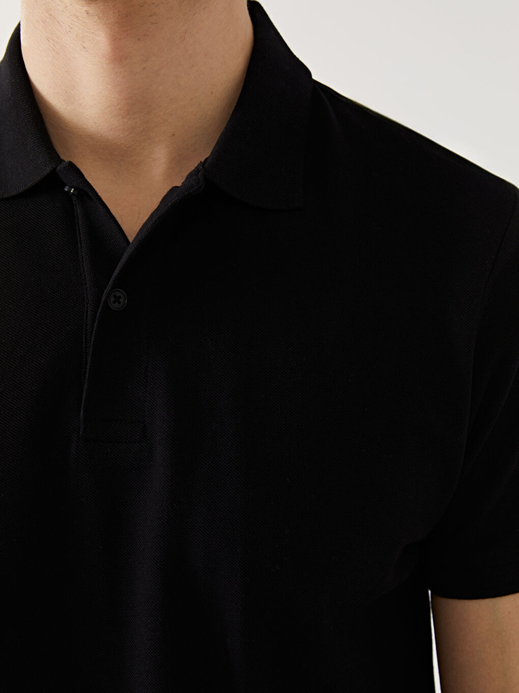 Tricou Polo Guler Mânecă Scurtă Pique pentru Bărbați-5