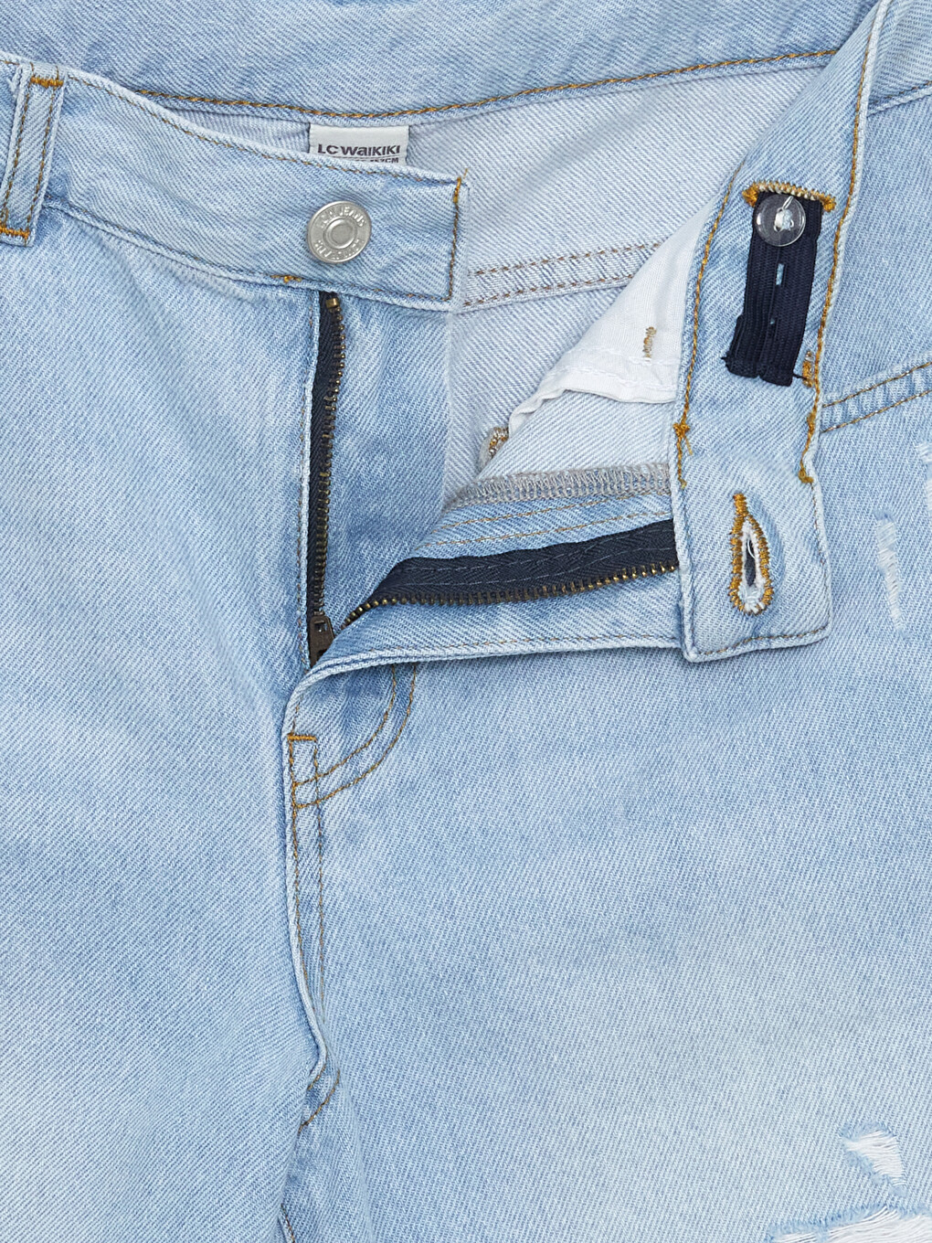 Adjustable Waist Elasticated Boys' Jean Shorts-2