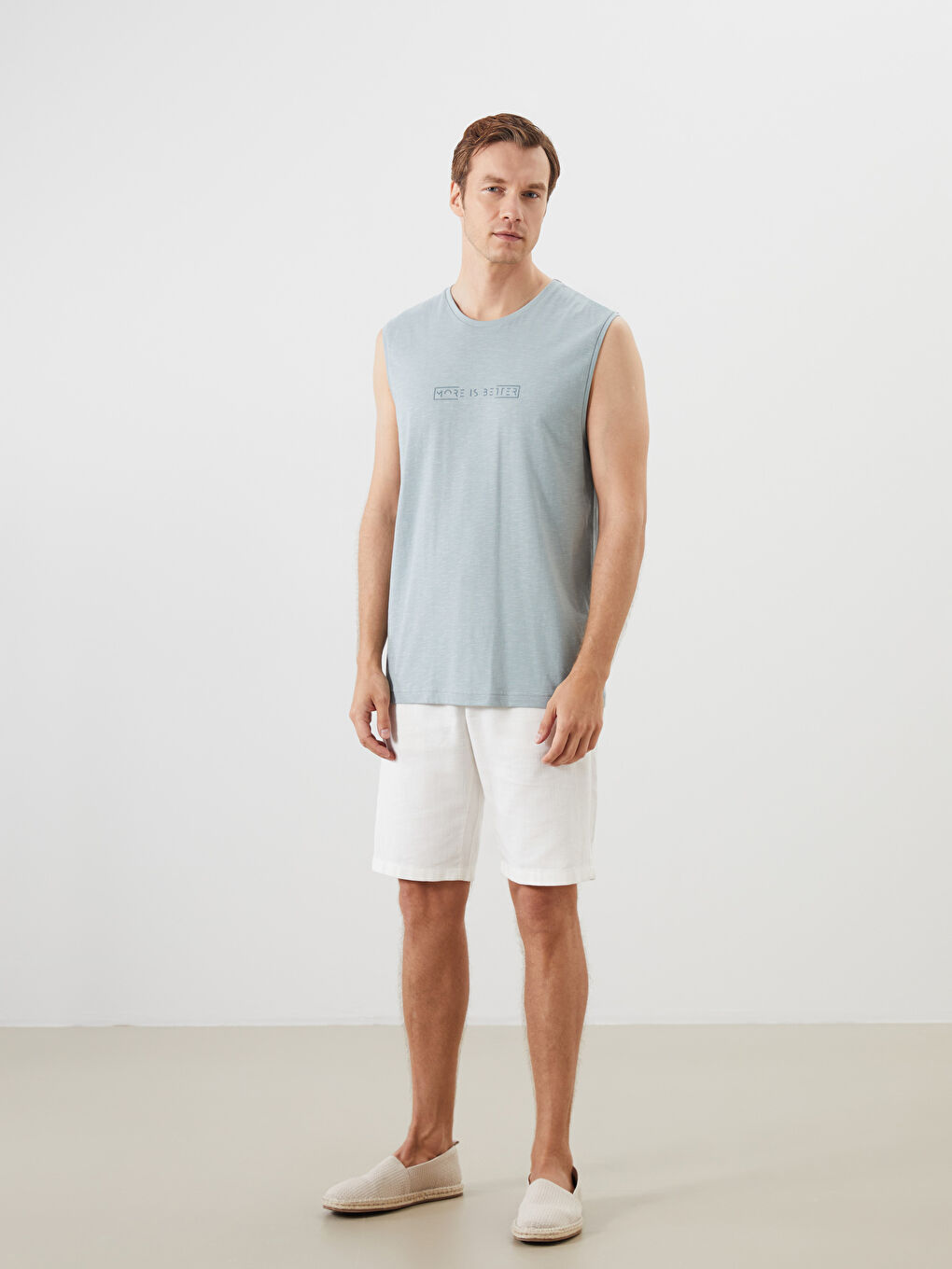 Crew Neck Printed Jersey Men's Pyjama Top-1