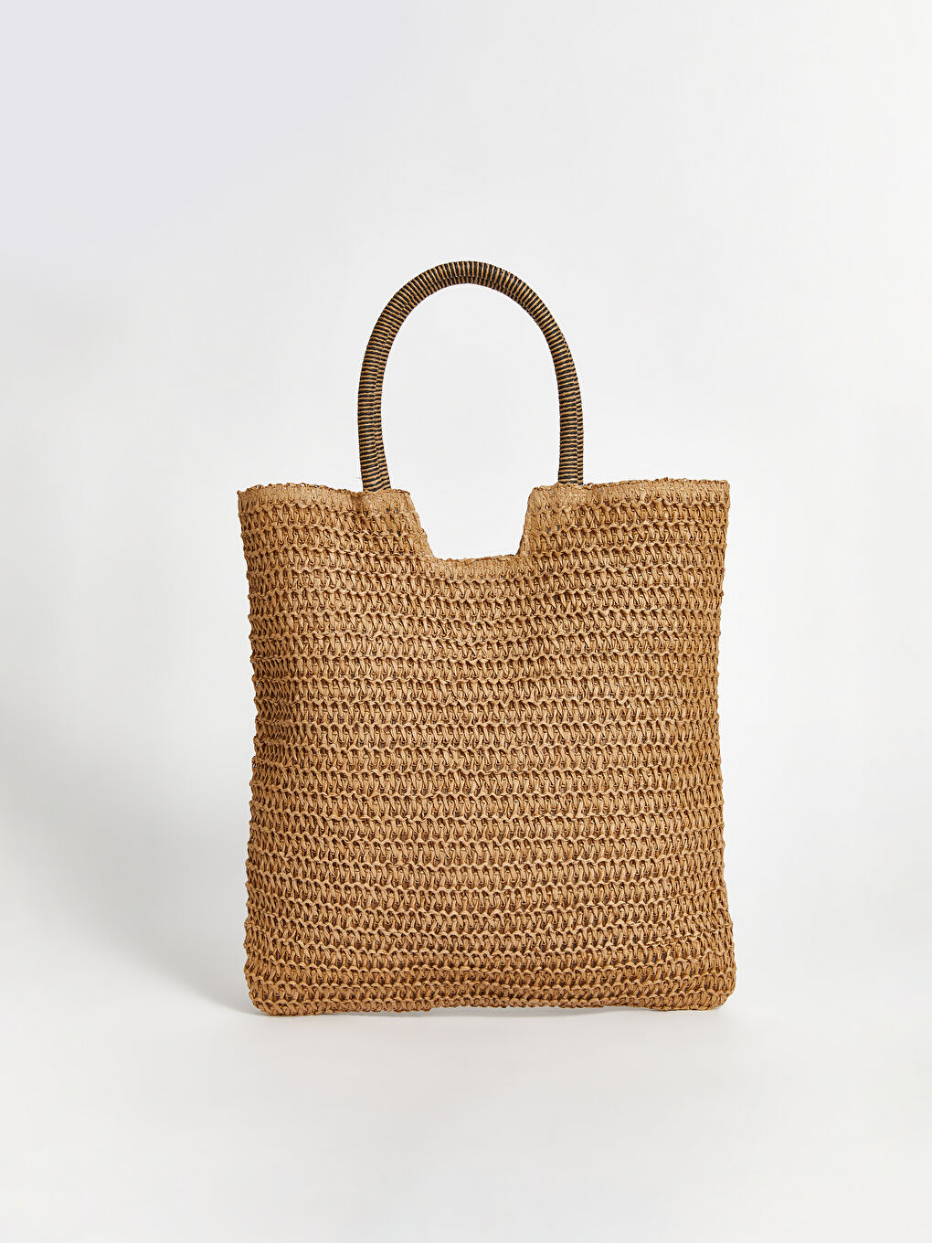 LCW ACCESSORIES Kahverengi Hasır Kadın Omuz Çantası - 3