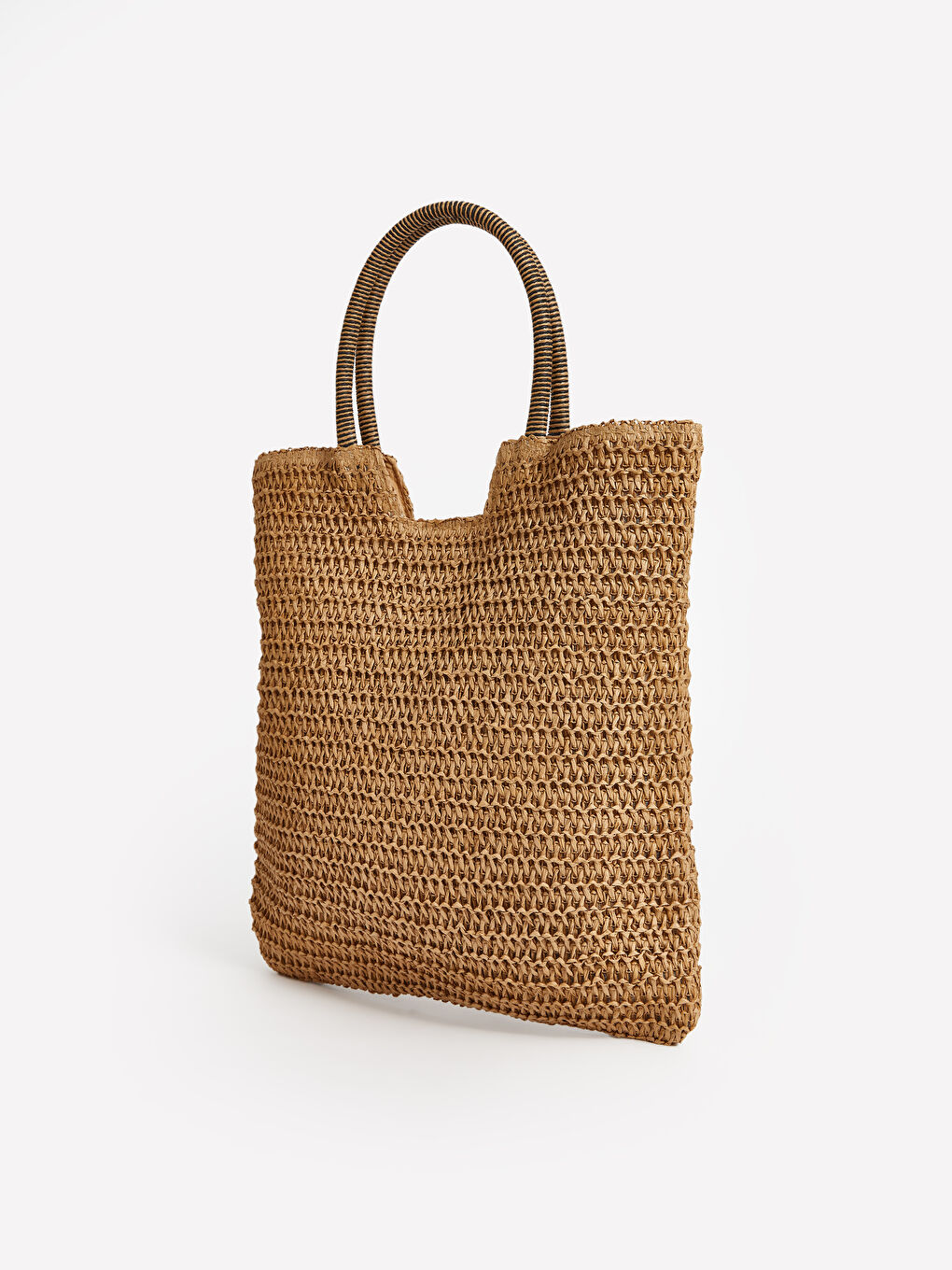 LCW ACCESSORIES Kahverengi Hasır Kadın Omuz Çantası - 5