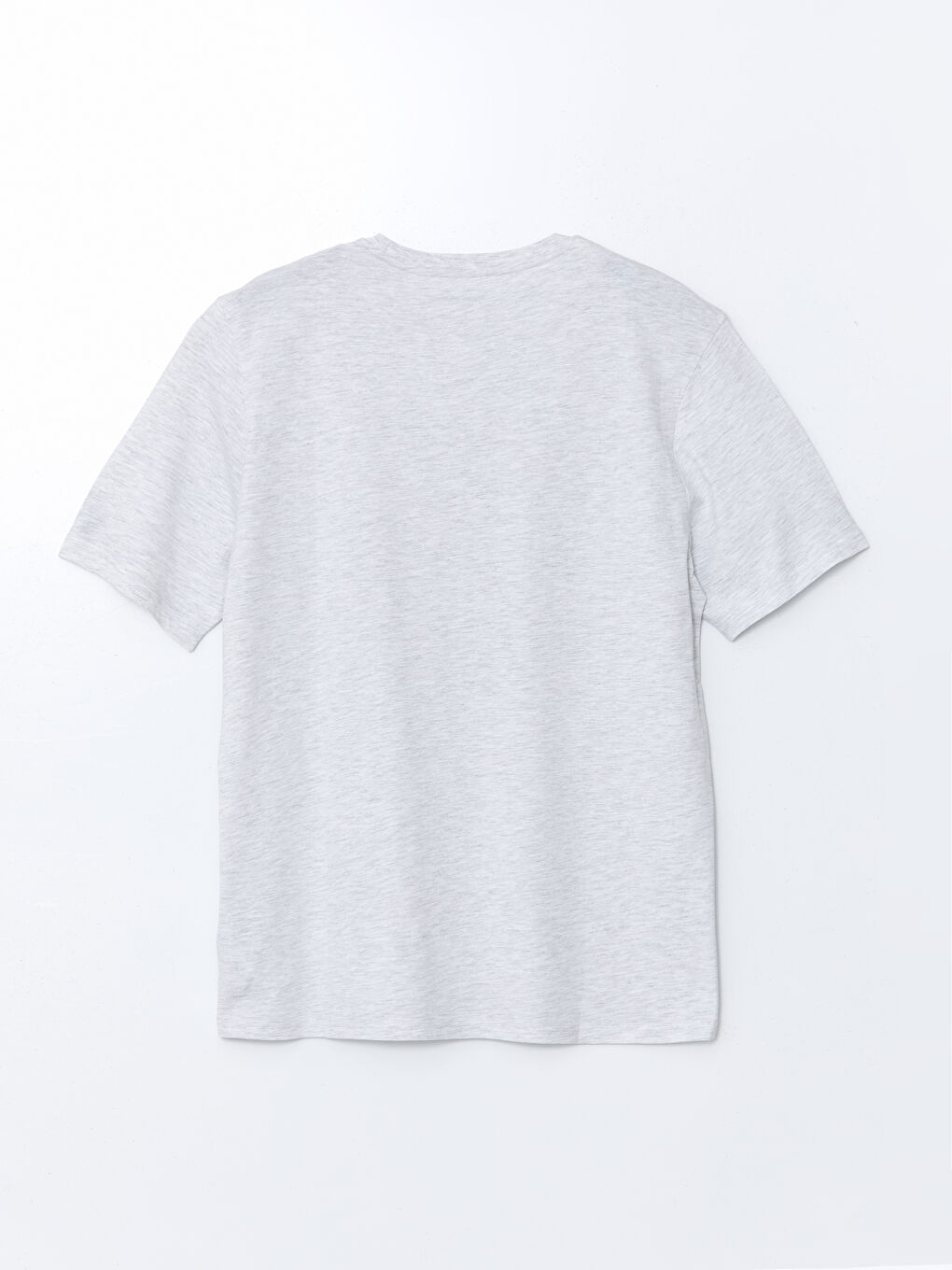 Bej Bisiklet Yaka Baskılı Penye Erkek Tişört-9