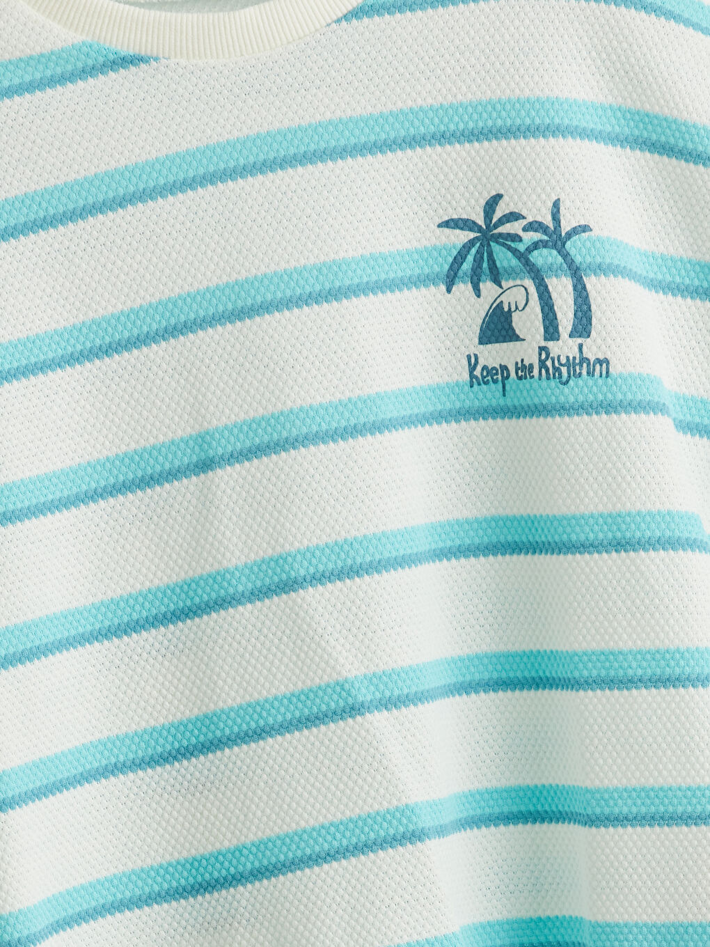 Crew Neck Striped Boys' T-Shirt-3