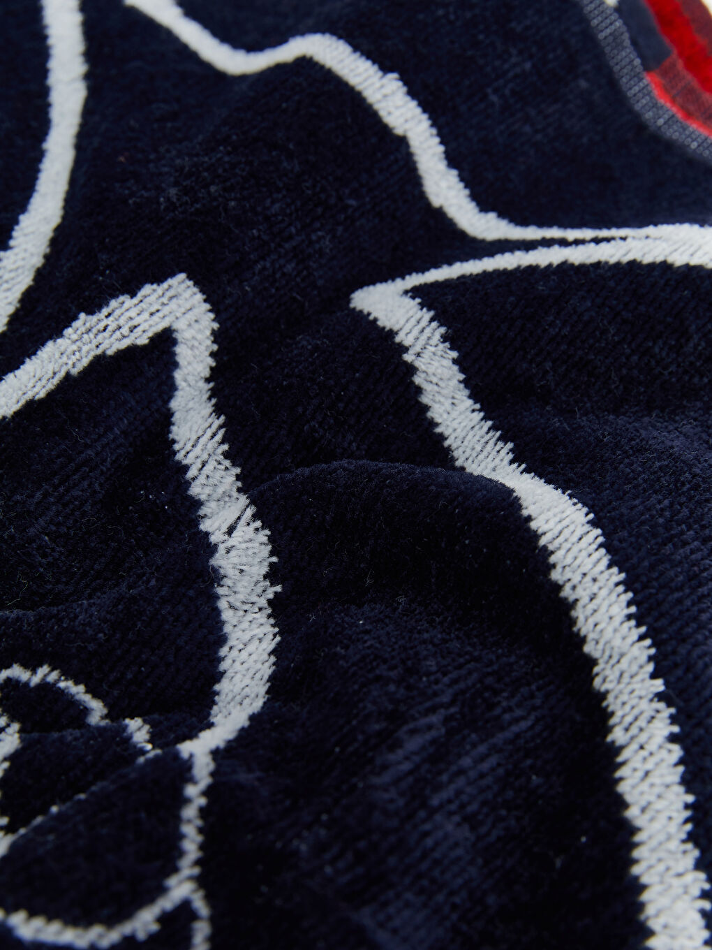 Serviette de plage pour Hommes imprimée avec ancre 70x150 cm-2