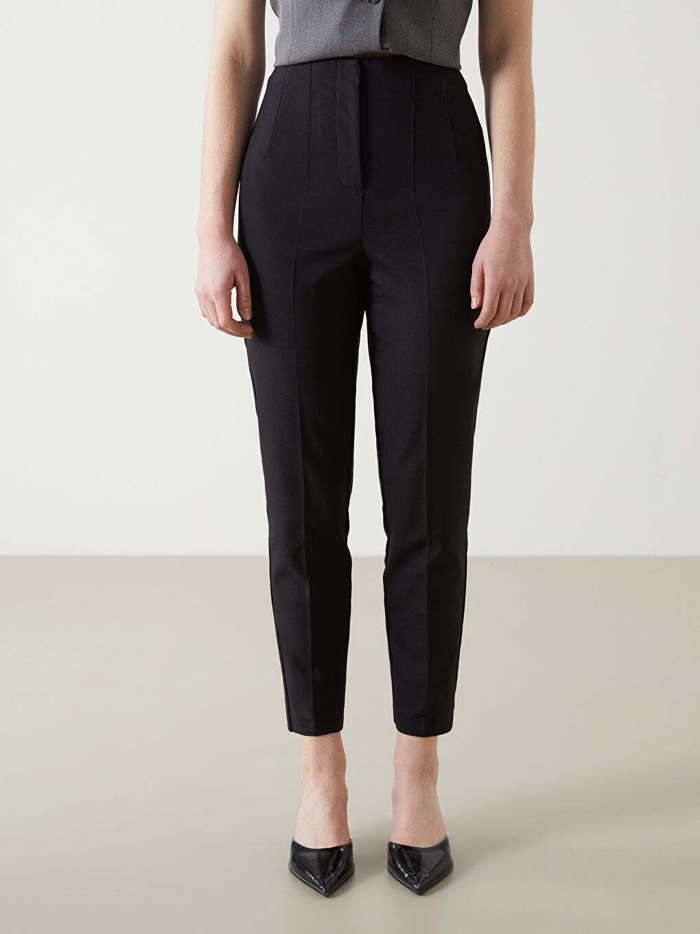 Slim Fit Women's Trousers-1