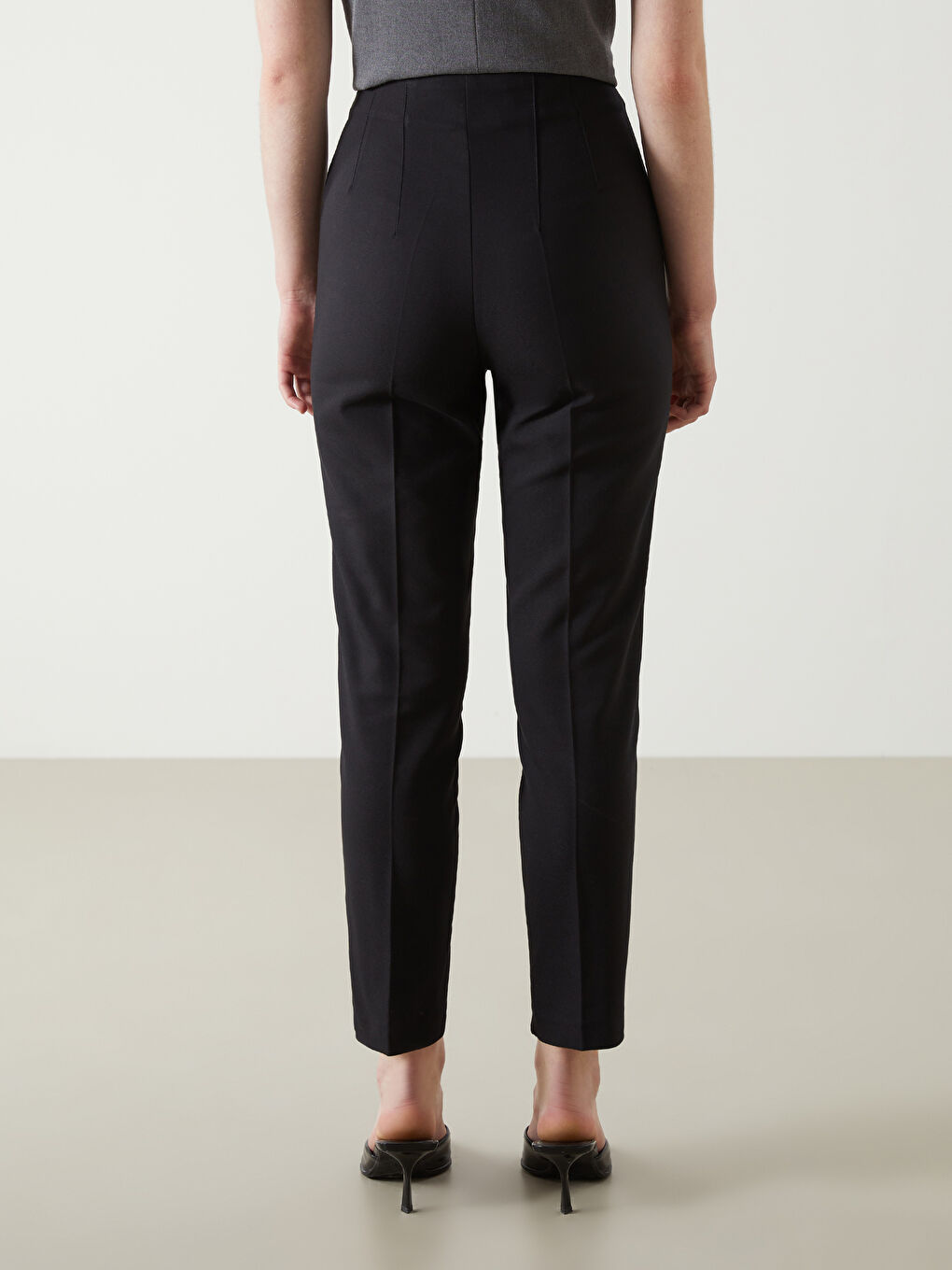 Slim Fit Women's Trousers-3