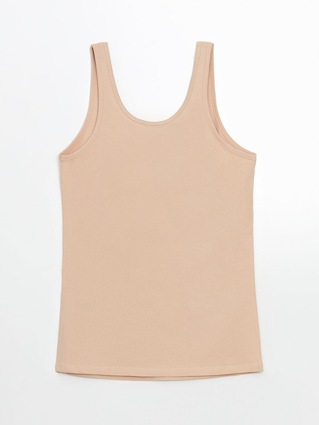 Әйелдерге арналған u мойын өрнексіз майка-5