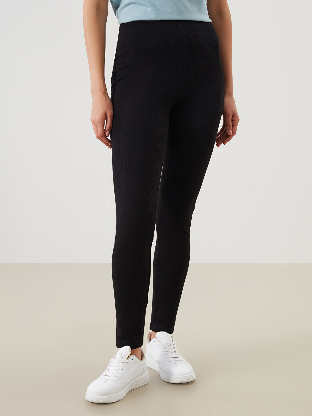 LCW DREAM Elasticated Waist Women's Thermal Leggings -W30397Z8-CVL