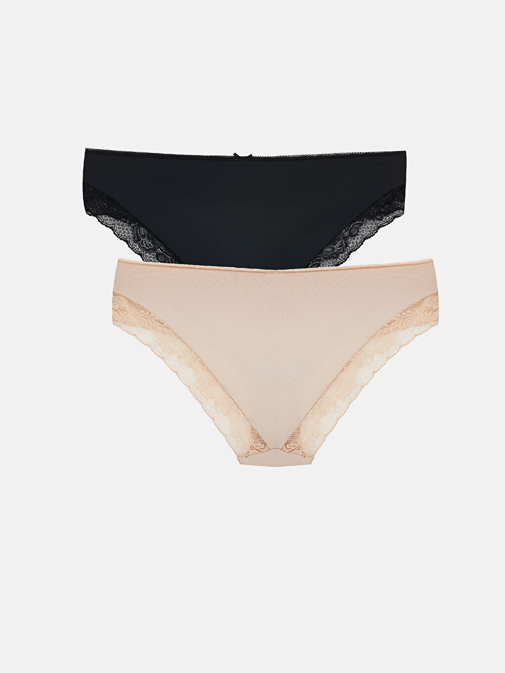 Lace Detail Bikini Knickers 2 Pack-1