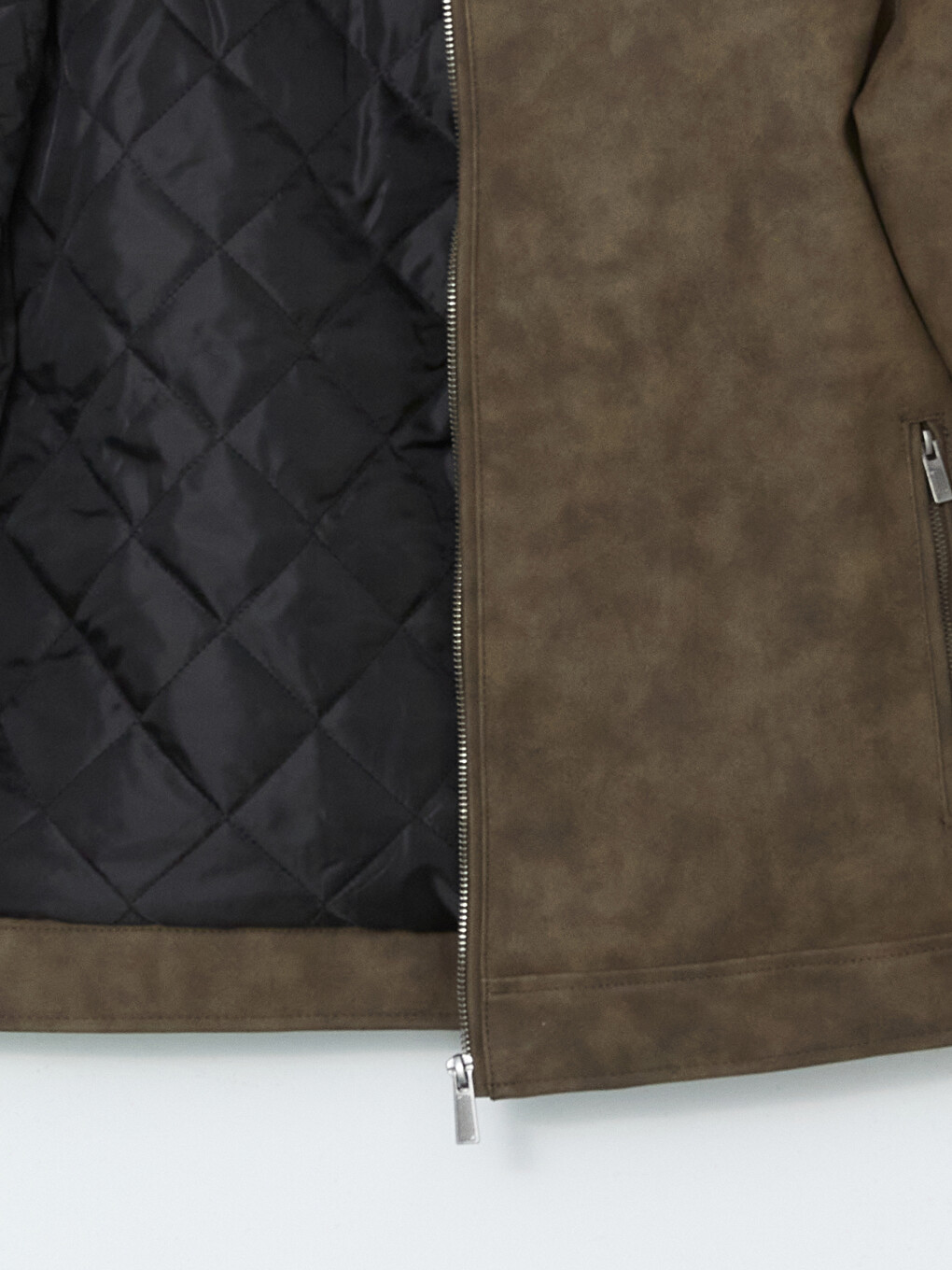 Manteau En Similicuir À Col Chemise Pour Hommes Coupe Standard-6
