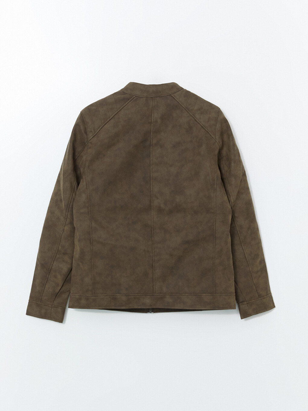 Manteau En Similicuir À Col Chemise Pour Hommes Coupe Standard-7