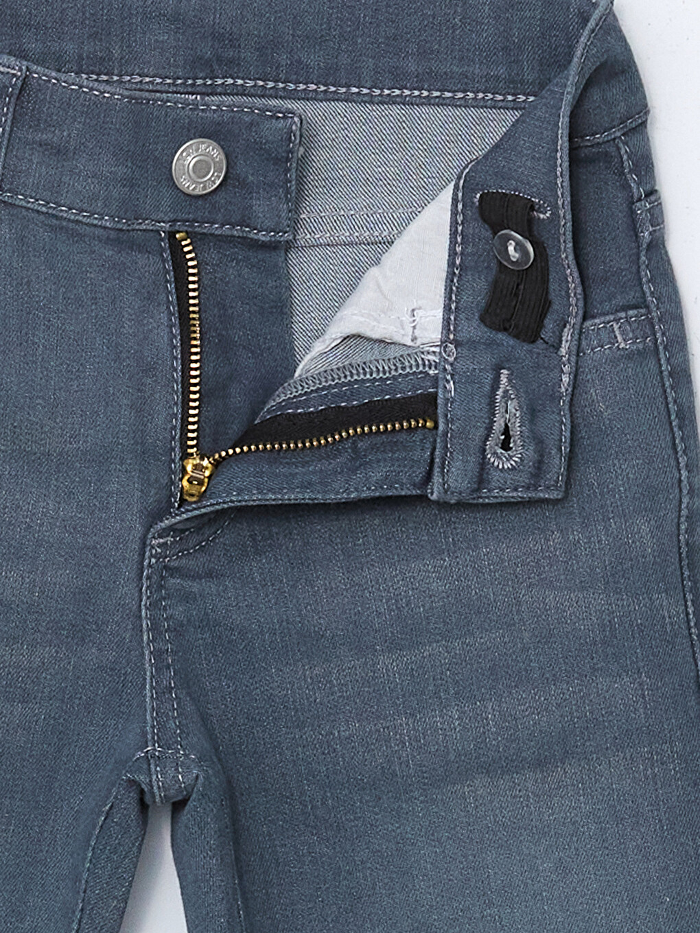 Adjustable Elastic Waist Boys' Jeans-2