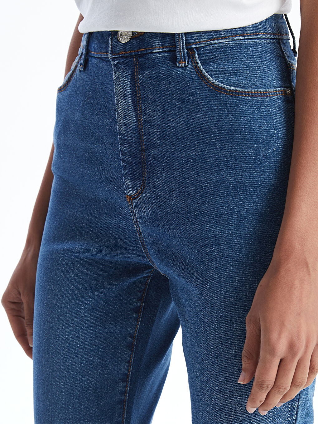 İndigo Slim Fit Kadın Jean Pantolon-2