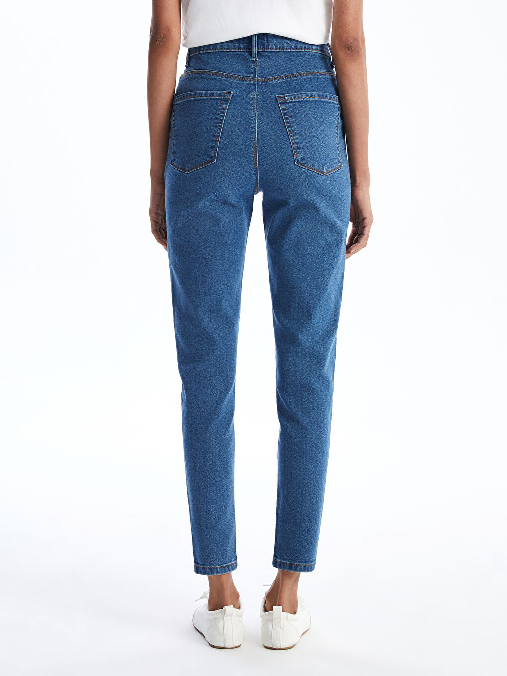 İndigo Slim Fit Kadın Jean Pantolon-4