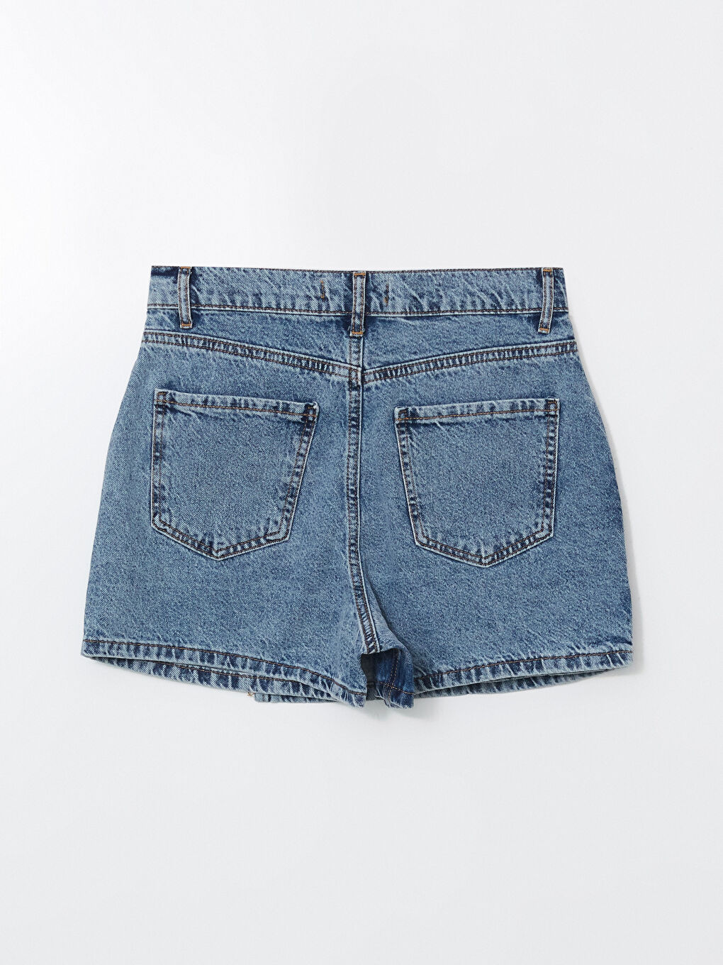 LCW Jeans High Waist Standard Fit Women Jean Shorts Skirt -S3H938Z8-507