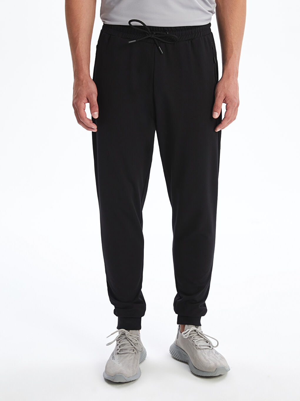 Siyah Slim Fit Erkek Jogger Eşofman Altı-1