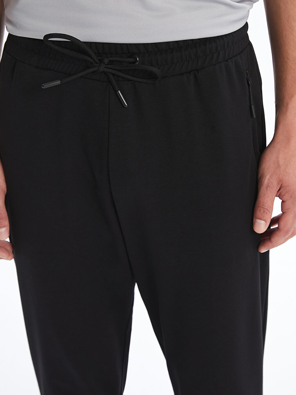 Siyah Slim Fit Erkek Jogger Eşofman Altı-2