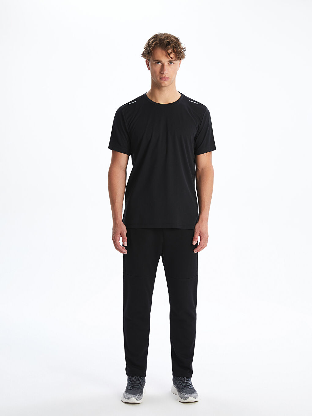 Crew Neck Short Sleeve Men's Sports T-Shirt -W35342Z8-CVL