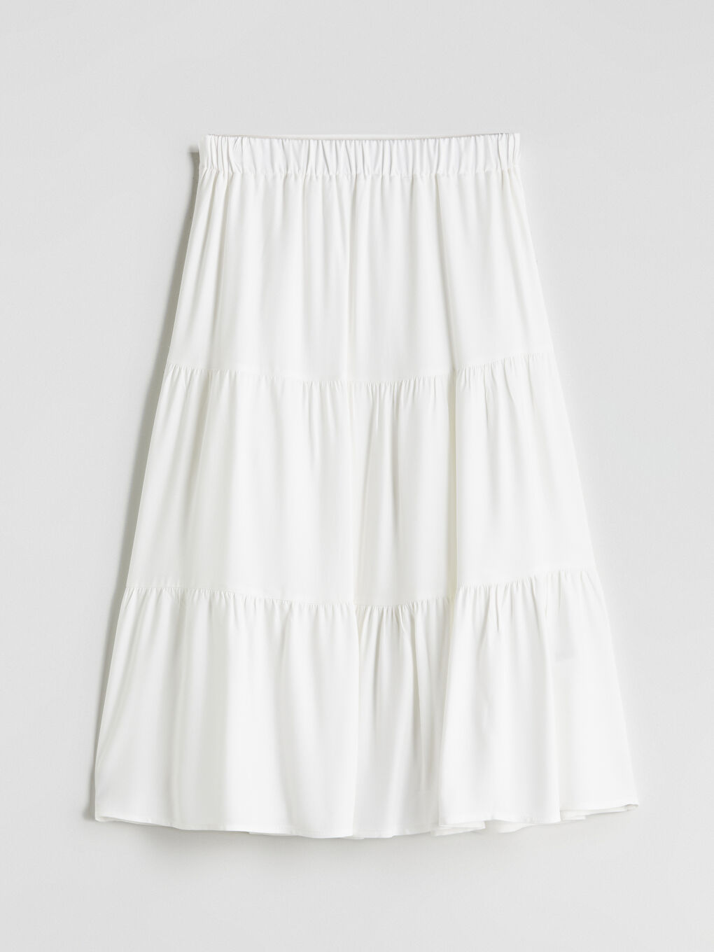 Elasticated Waist Layered Skirt-4