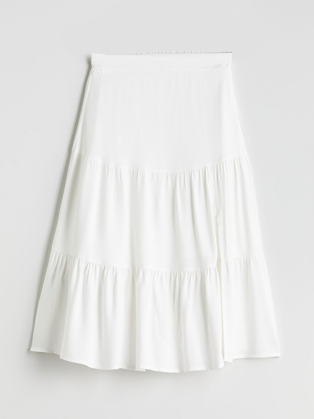 Elasticated Waist Layered Skirt-5