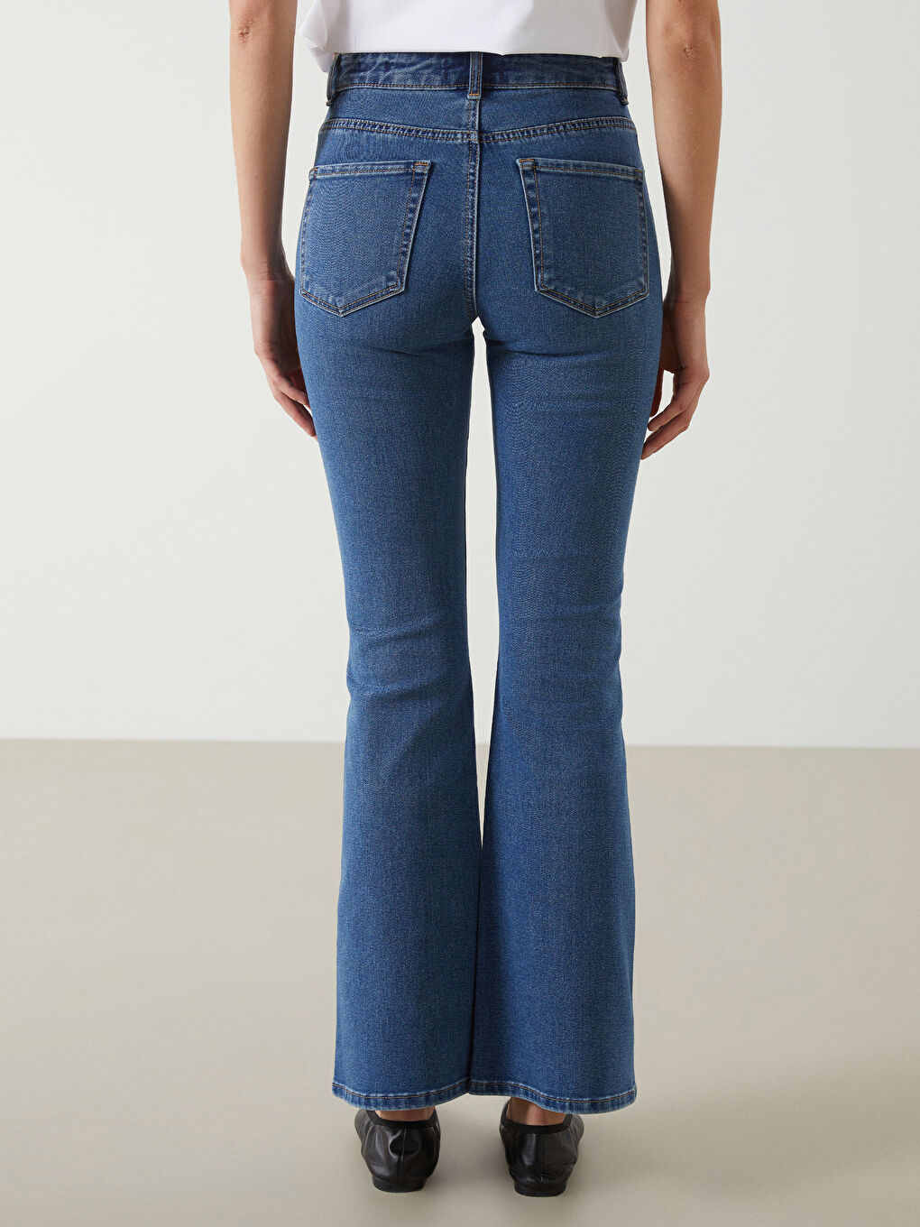 İndigo Mars Flare Kadın Jean Pantolon-3