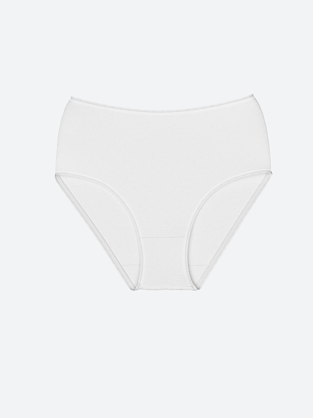Beyaz Düz Klasik Külot 3'lü-4