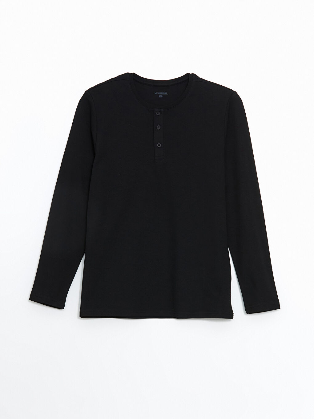 Haut de pyjama à col rond et manches longues pour hommes-4