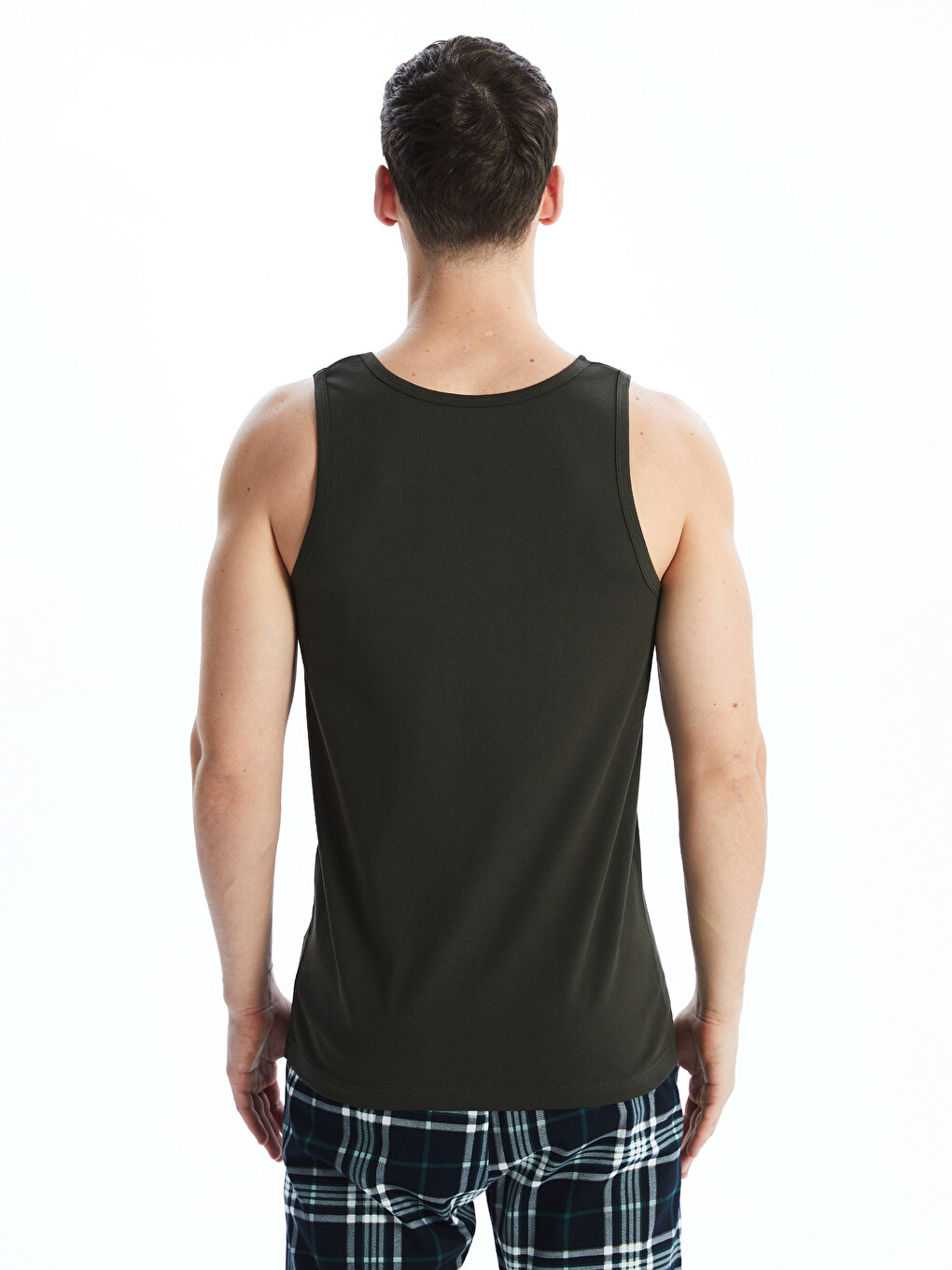 U Neck Jersey Men's Vest 2 Pack-5