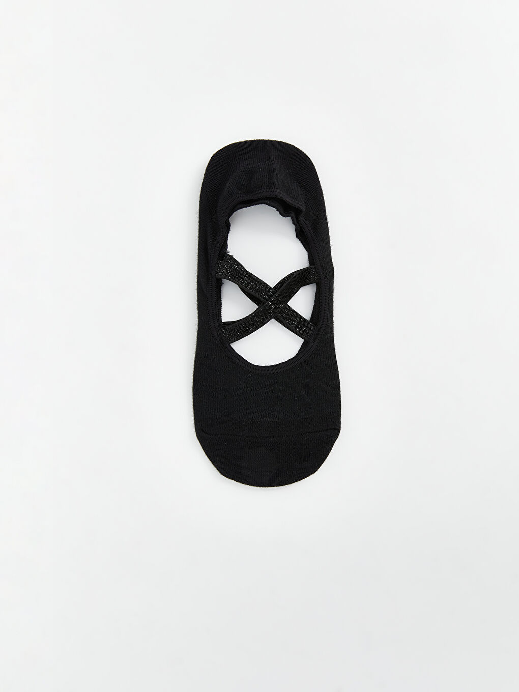 Siyah Kadın Düz Yoga ve Pilates Çorabı