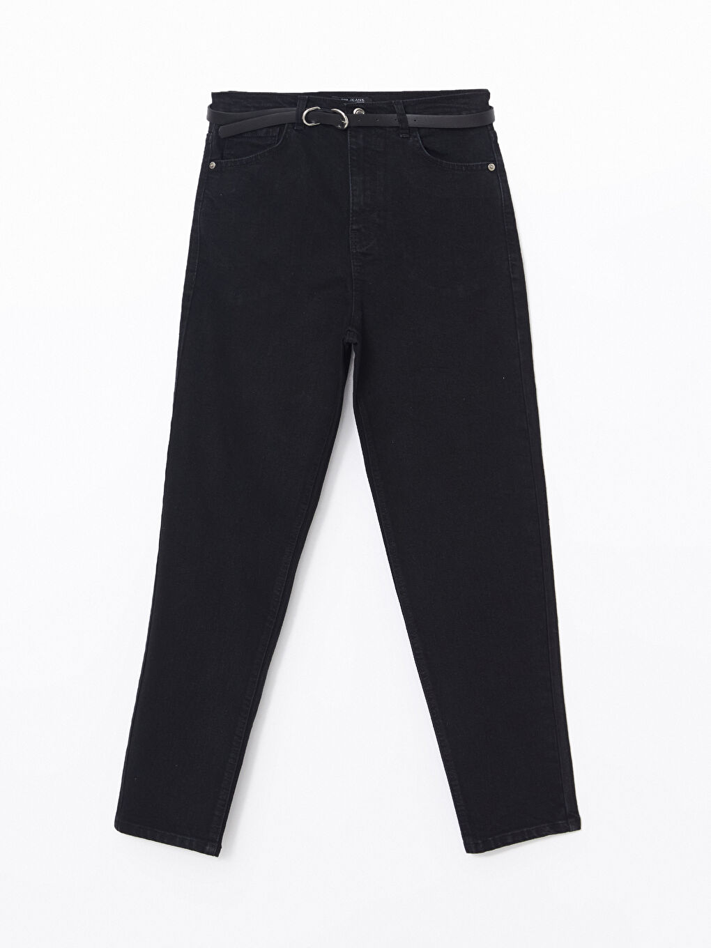 Belted Mom Fit Women's Jeans -W3EI11Z8-327