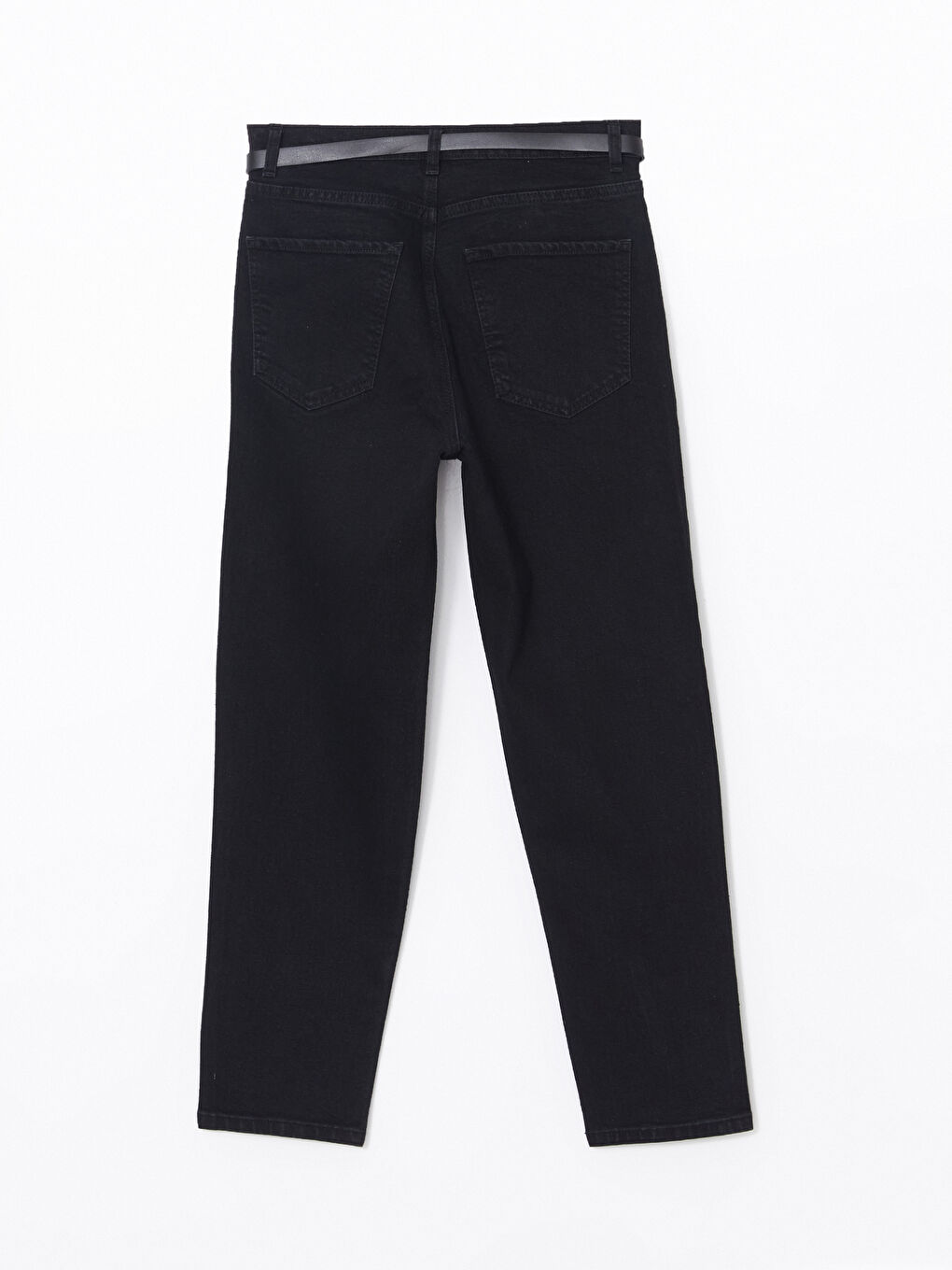 Belted Mom Fit Women's Jeans -W3EI11Z8-327