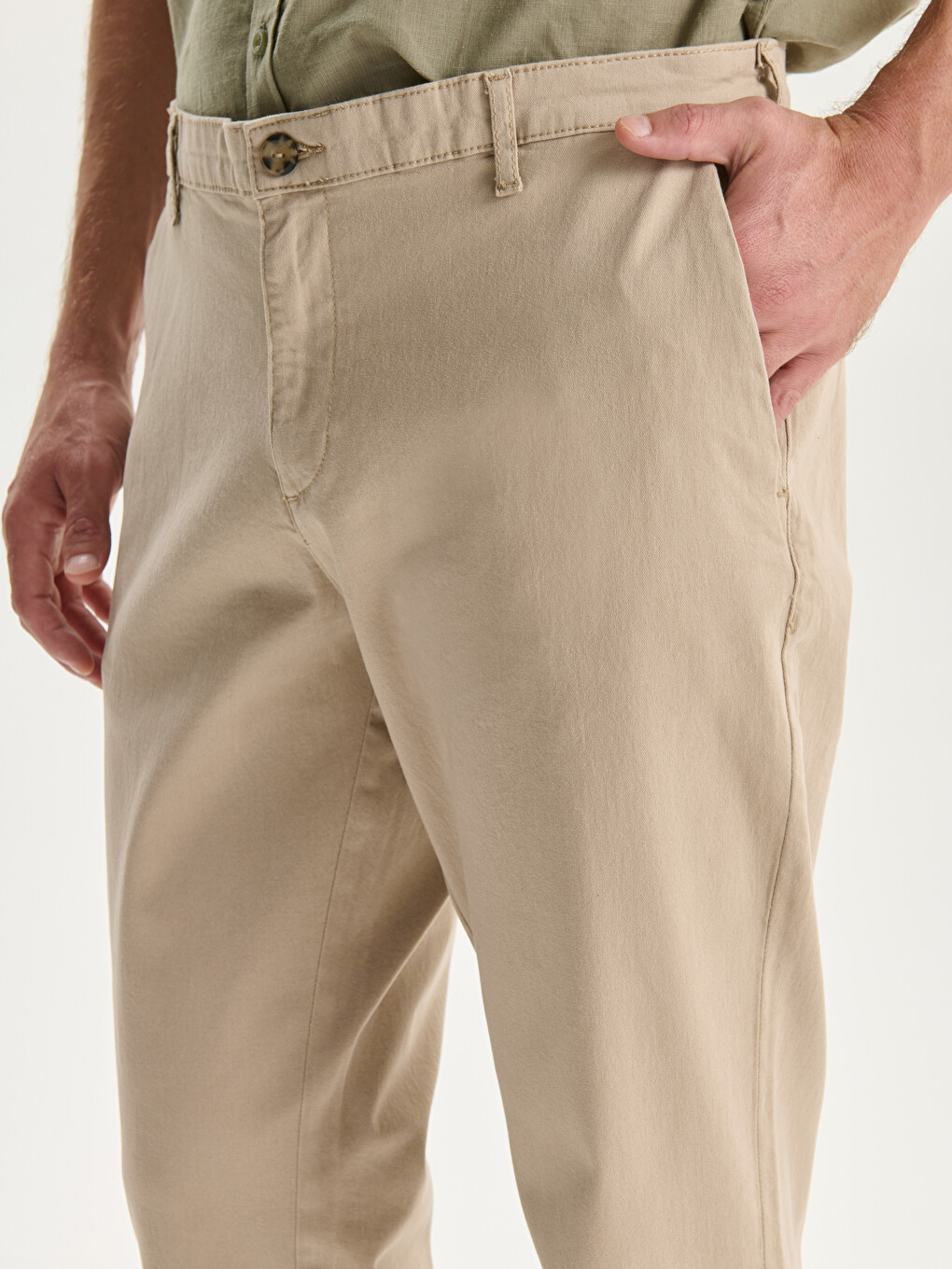 Standard Fit Men's Chino Trousers-2