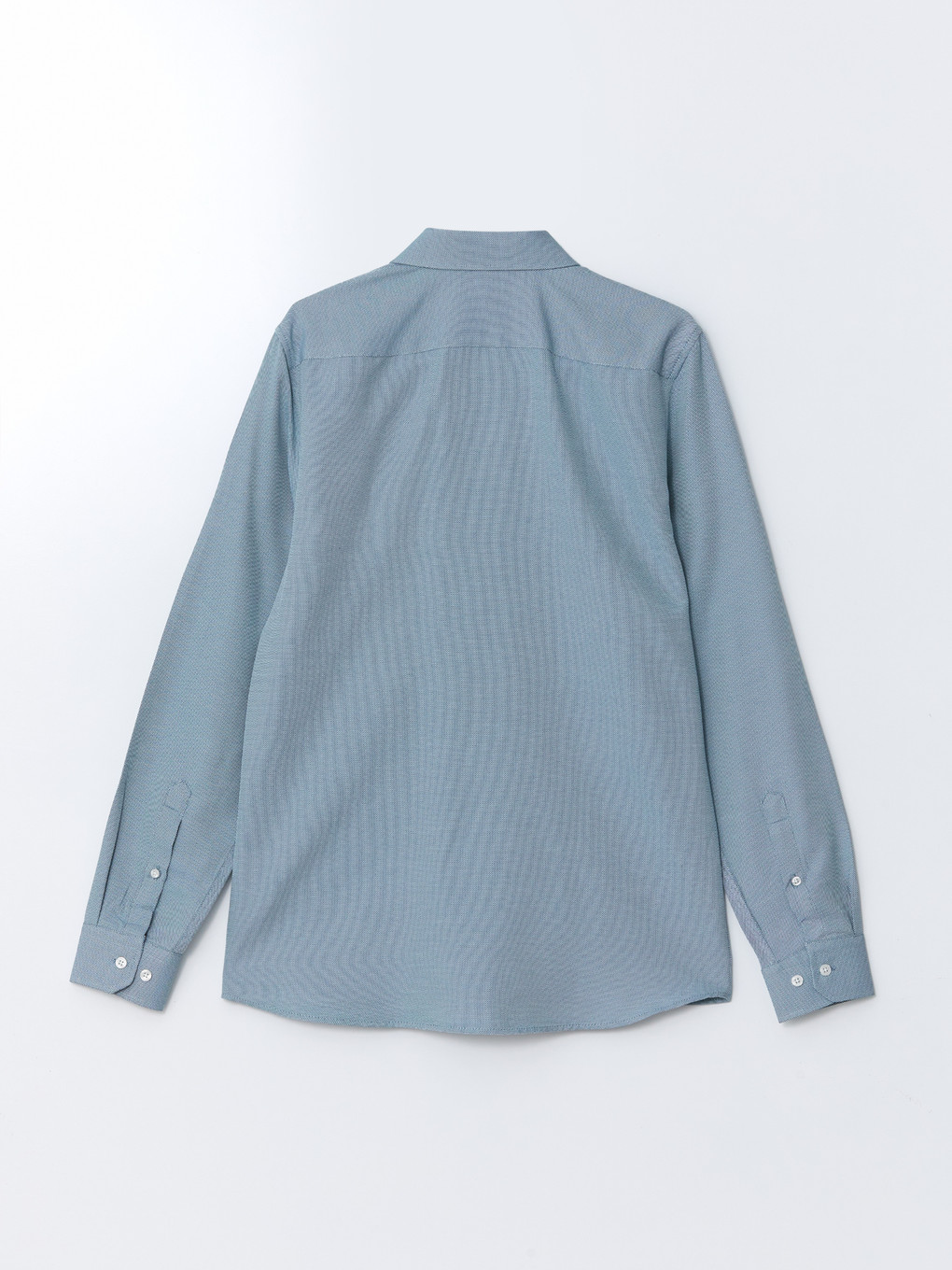Slim Fit Long Sleeve Oxford Men's Shirt-5