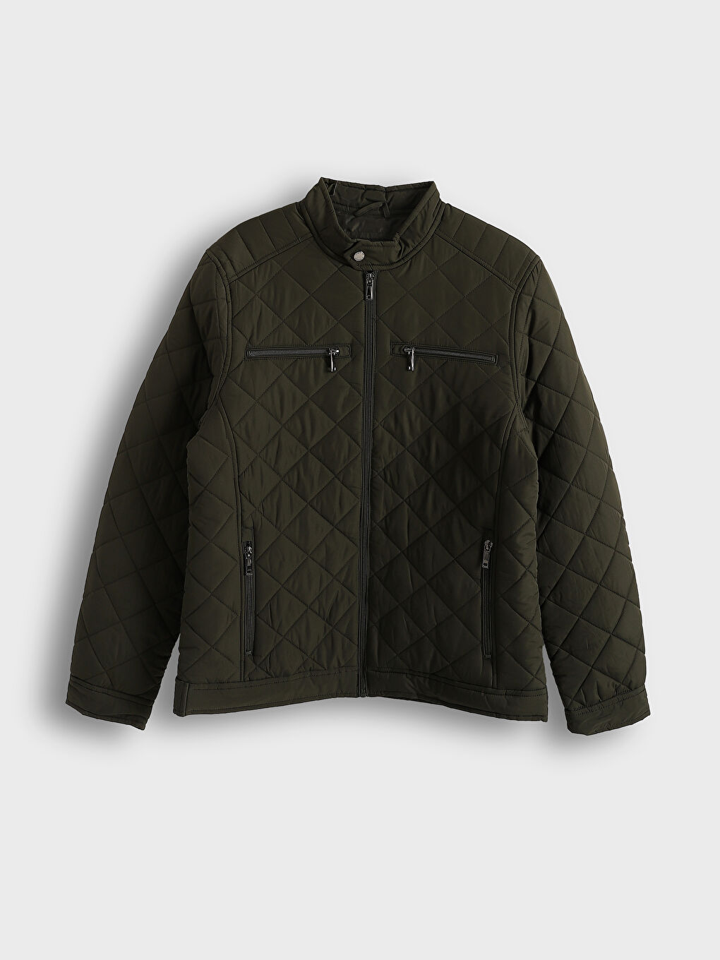 Standard Fit Funnel Neck Men's Puffer Coat -S40427Z8-V9A