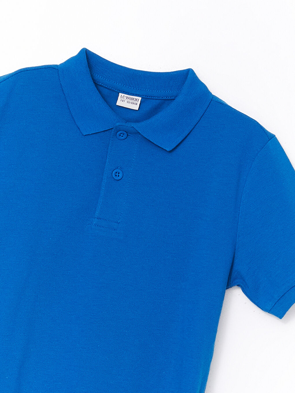 تيشيرت ياقة بولو سادة كم قصير للأولاد-4