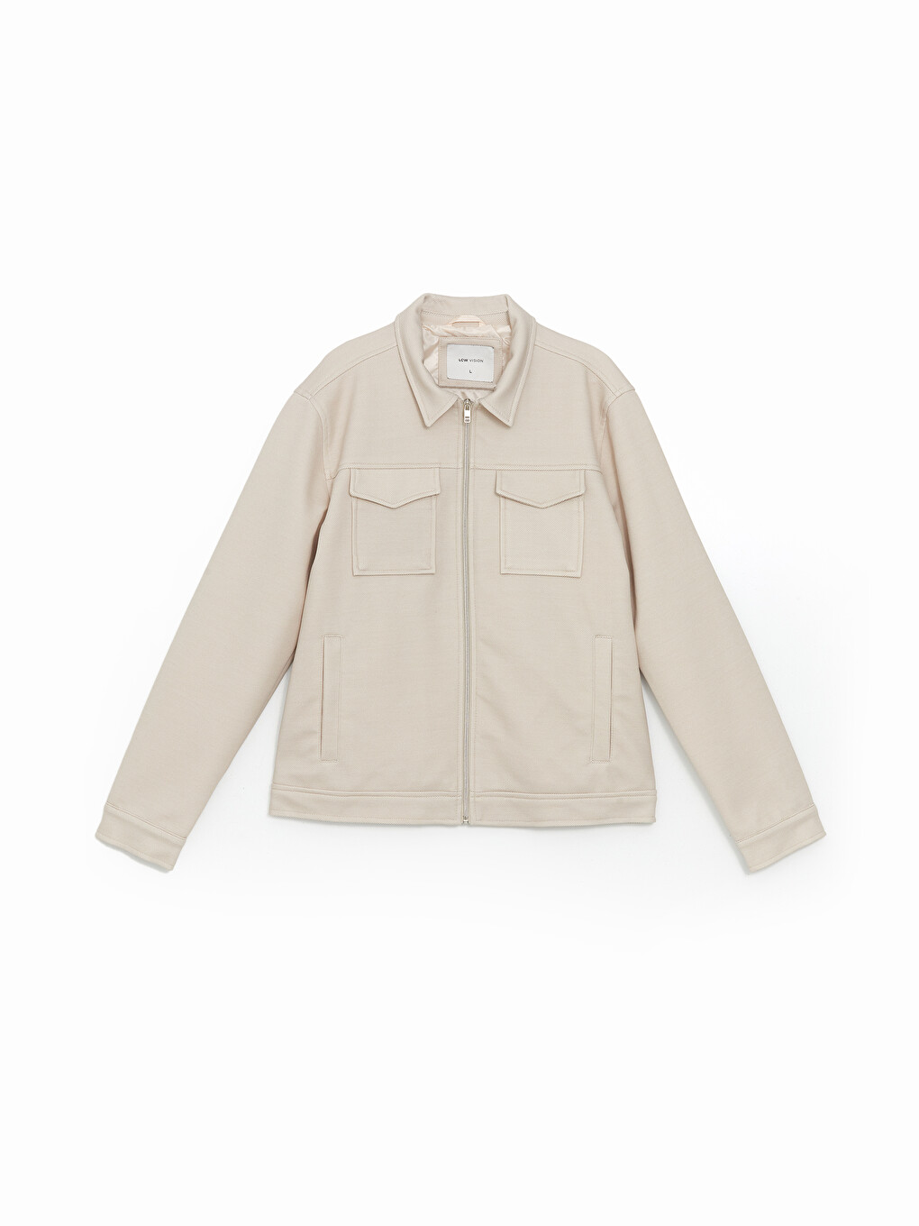 Manteau Pour Hommes À Col De Chemise Ajusté-5