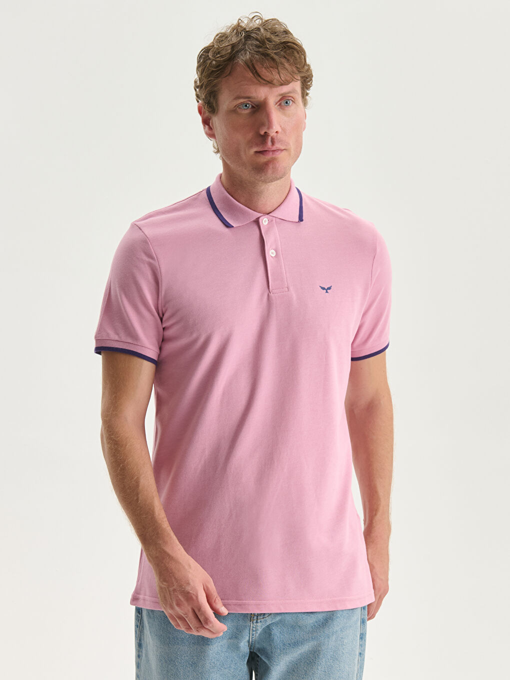 LCWAIKIKI Classic Polo Neck Short Sleeve Pique Men's T-Shirt -S40987Z8-EHL