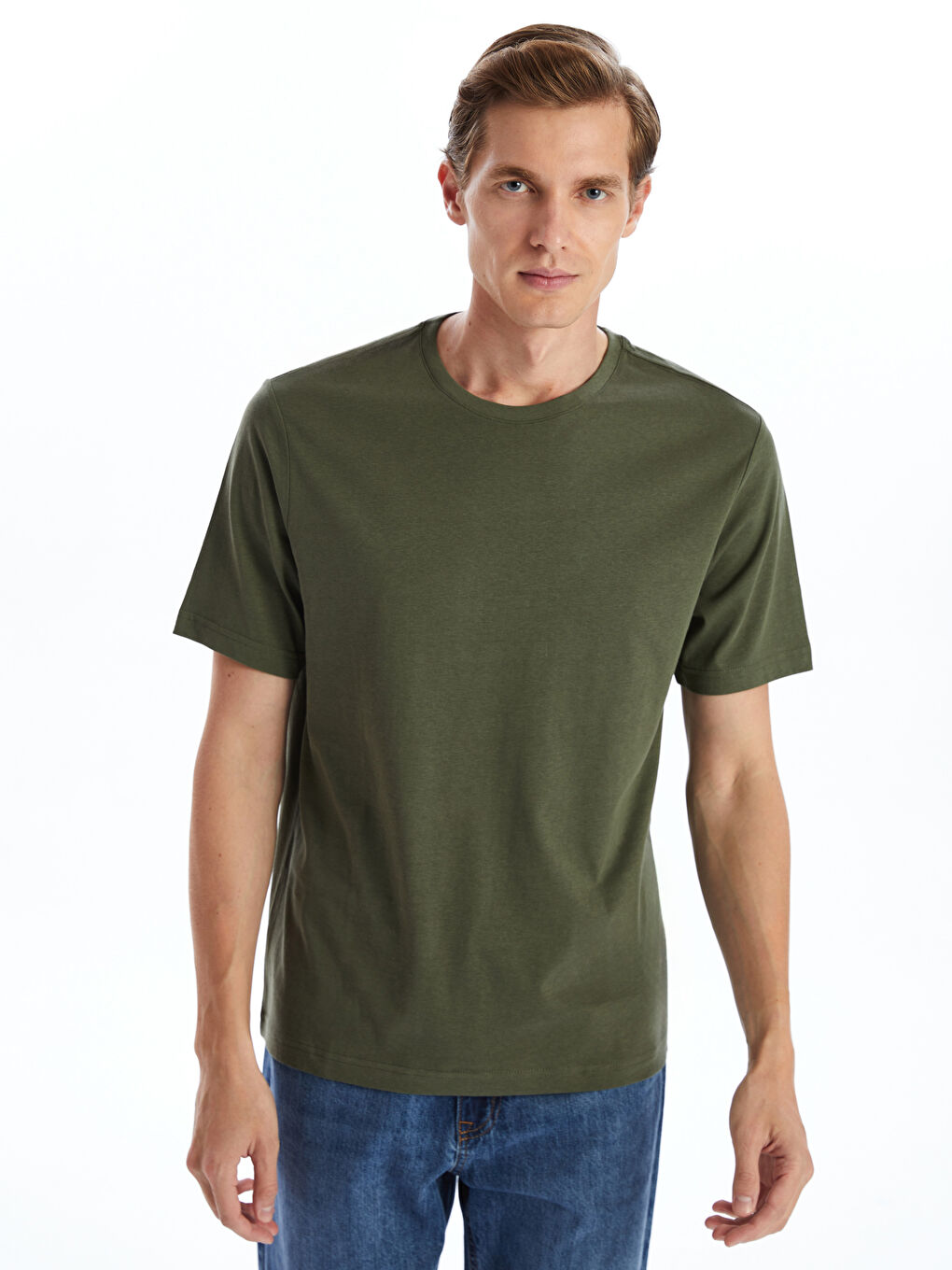 Crew Neck Jersey Men's T-Shirt -S41058Z8-LW2