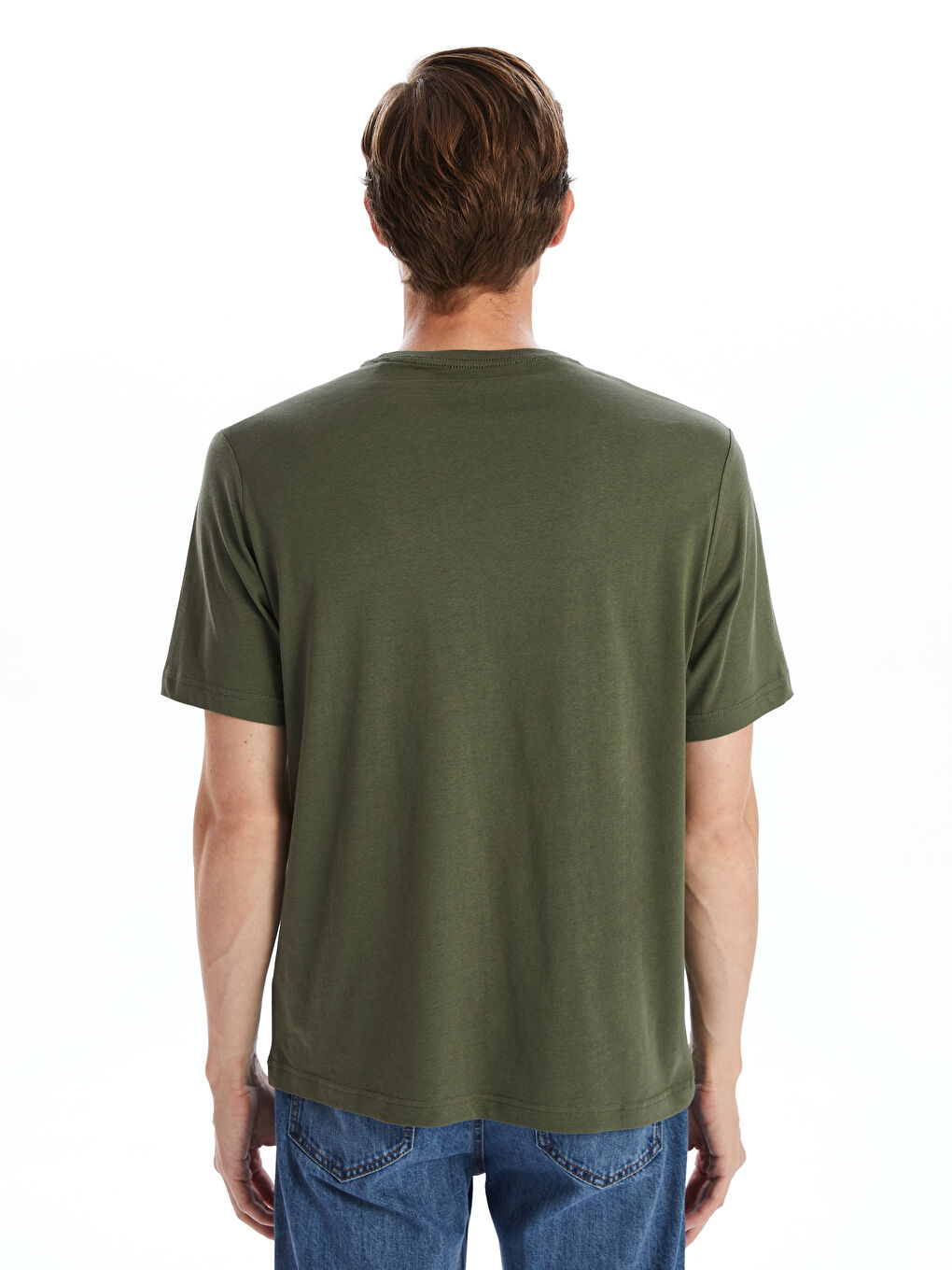 Crew Neck Jersey Men's T-Shirt -S41058Z8-LW2